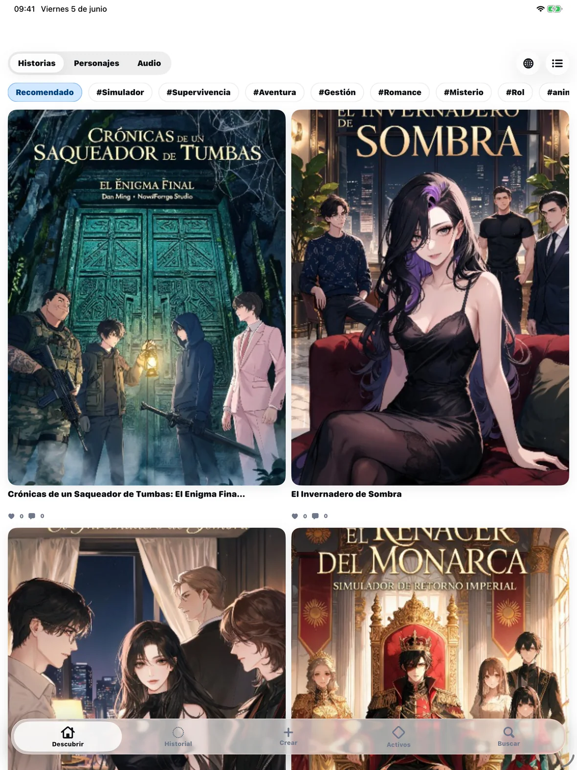 novelai iPad App Store 審査用スクリーンショット Español