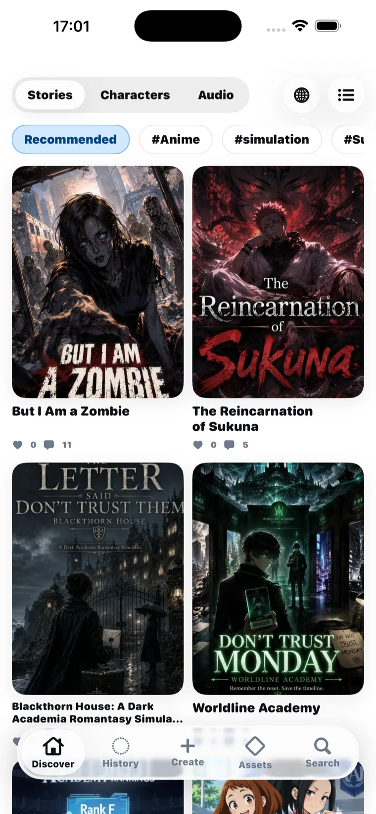 novelai iPhone App Store 審査用スクリーンショット English