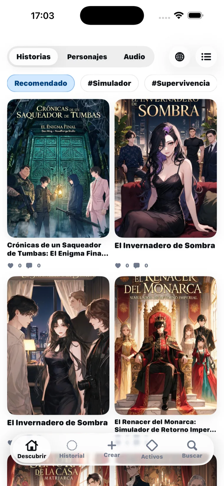 novelai iPhone App Store 審査用スクリーンショット Español